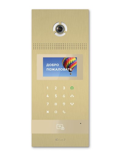 AA-12FB GOLD. Вызывная панель подъездного IP-домофона. BAS-IP в Щелково