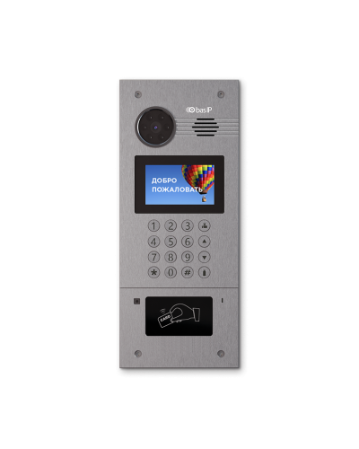 AA-07FB SILVER. Вызывная панель IP-домофона. BAS-IP в Щелково