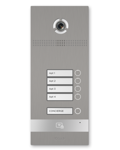 BI-04FB SILVER. Вызывная панель IP-домофона. BAS-IP в Щелково