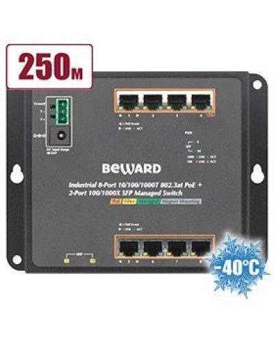 STWP-0802HP. Коммутатор 8-портовый. Beward в Щелково