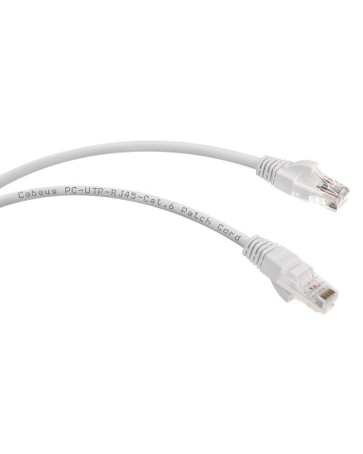 PC-UTP-RJ45-Cat.6-5m-WH (8674c), белый. Патч-корд медный. CABEUS в Щелково