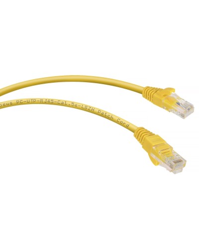 PC-UTP-RJ45-Cat.5e-2m-YL-LSZH (9499c), желтый. Патч-корд медный. CABEUS в Щелково