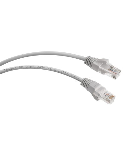 PC-UTP-RJ45-Cat.6-0.5m (7266c), серый. Патч-корд медный. CABEUS в Щелково