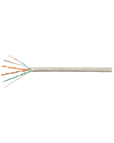 UTP-4P-Cat.5e-SOLID-GY-LIGHT-100 (9995c-5). Кабель «витая пара» (LAN) для структурированных систем связи. CABEUS в Щелково
