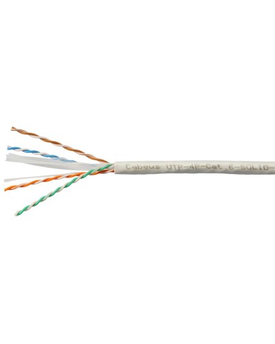 UTP-4P-Cat.6-SOLID-LSZH-WH (11871c-5). Кабель «витая пара» (LAN) для структурированных систем связи. CABEUS в Щелково