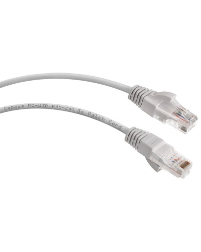 PC-UTP-RJ45-Cat.5e-0.15m (8984c), серый. Патч-корд медный. CABEUS в Щелково