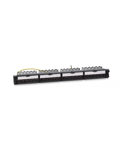 PL-24-KJ-RJ45-Cat.6a-SH-180T (11834c): Патч-панель 19" (1U), 24 порта RJ-45, категория 6a, полностью экранированная в Щелково