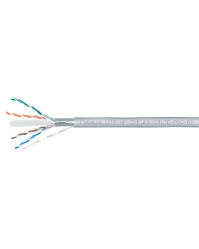 UTP-4P-Cat.6a-SOLID-PVC-GY (11373c). Кабель «витая пара» (LAN) для структурированных систем связи. CABEUS в Щелково