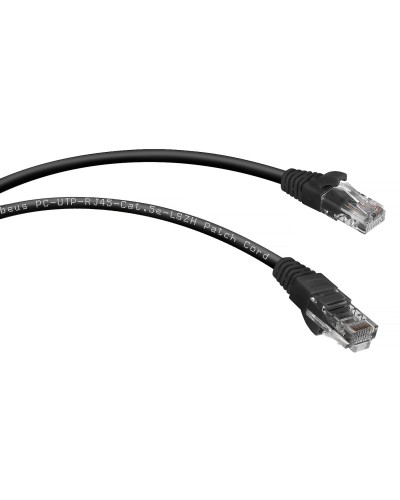 PC-UTP-RJ45-Cat.5e-0.5m-BK-LSZH (9536c), чёрный. Патч-корд медный. CABEUS в Щелково