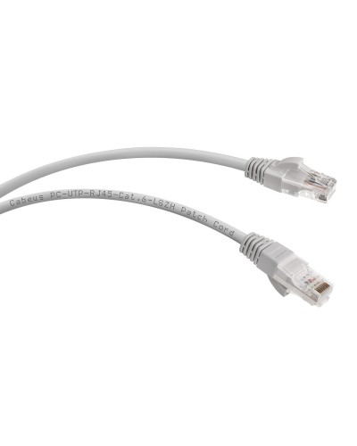 PC-UTP-RJ45-Cat.6-1m-LSZH (8877c), серый. Патч-корд медный. CABEUS в Щелково