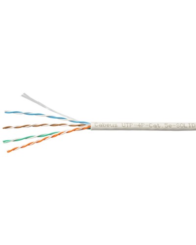 UTP-4P-Cat.5e-SOLID-LSZH-WH-100 (9782c-5). Кабель «витая пара» (LAN) для структурированных систем связи. CABEUS в Щелково