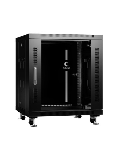 SH-05C-12U60/80-BK (8570c). Шкаф телекоммуникационный 19 напольный 12U. CABEUS в Щелково