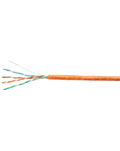 UTP-4P-Cat.5e-SOLID-LSZH-OR-LIGHT-100 (10993c-5). Кабель «витая пара» (LAN) для структурированных систем связи. CABEUS в Щелково