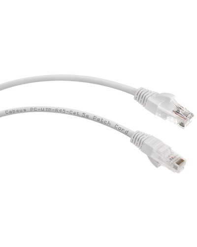 PC-UTP-RJ45-Cat.6-3m-LSZH (8880c), серый. Патч-корд медный. CABEUS в Щелково