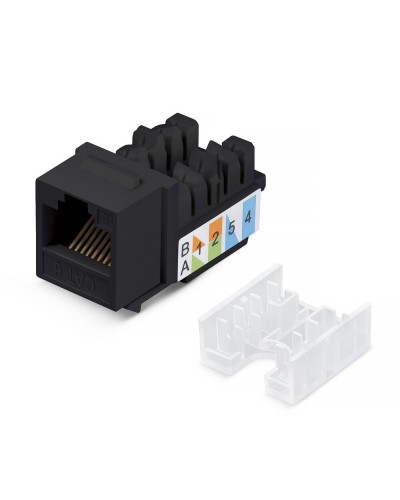 KJ-RJ45-Cat.6-90-SW-BK (10102c). Вставка Keystone Jack RJ-48. CABEUS в Щелково