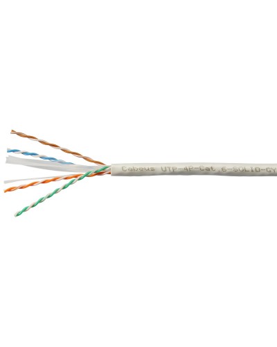 UTP-4P-Cat.6-SOLID-LSLTx-GY-100 (11143c-5). Кабель «витая пара» (LAN) для структурированных систем связи. CABEUS в Щелково