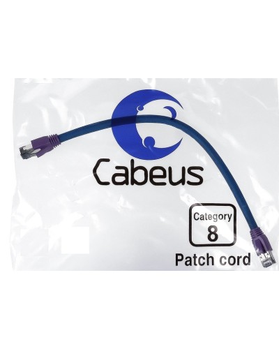 PC-SSTP-RJ45-Cat.8-3m-LSZH (9704c), серый. Патч-корд медный. CABEUS в Щелково