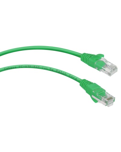 PC-UTP-RJ45-Cat.5e-0.3m-GN (7659c), зелёный. Патч-корд медный. CABEUS в Щелково