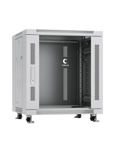SH-05C-12U60/80 (7646c). Шкаф телекоммуникационный 19 напольный 12U. CABEUS в Щелково