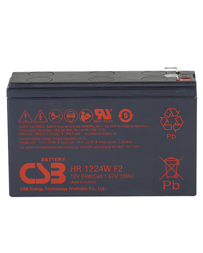 CSB HR 1224W F2 F1. Аккумулятор герметичный свинцово-кислотный. CSB в Щелково