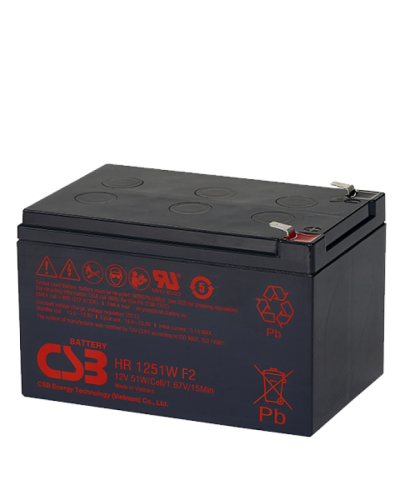 CSB HR 1251W. Аккумулятор герметичный свинцово-кислотный. CSB в Щелково