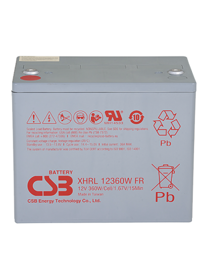 CSB XHRL 12360W FR. Аккумулятор герметичный свинцово-кислотный. CSB в Щелково