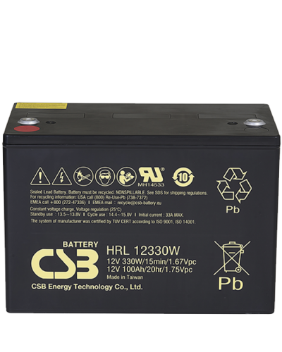 CSB HRL 12330W. Аккумулятор герметичный свинцово-кислотный. CSB в Щелково