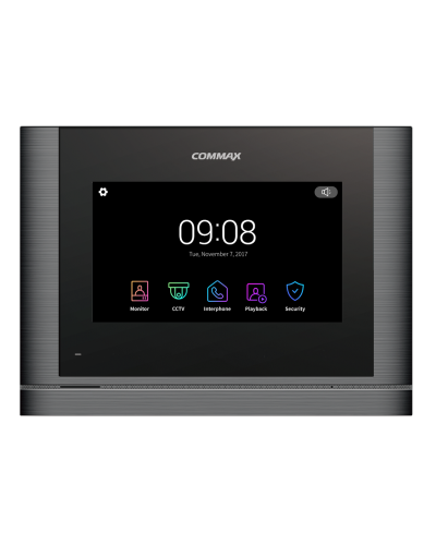 CDV-704MF (темное серебро) Black Smog. Монитор видеодомофона цветной. Commax в Щелково