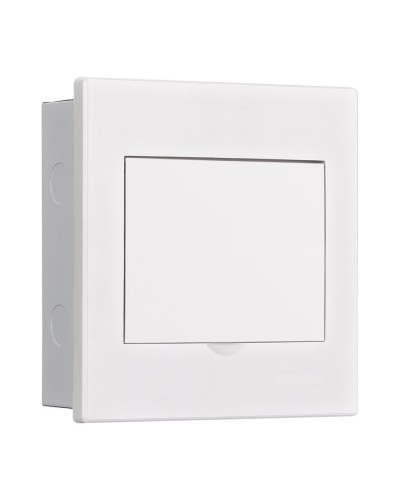 Корпус ЩРВ-М 6 модулей IP41 встраиваемый белая дверь (31101DEK). Корпус пластиковый. DEKraft в Щелково