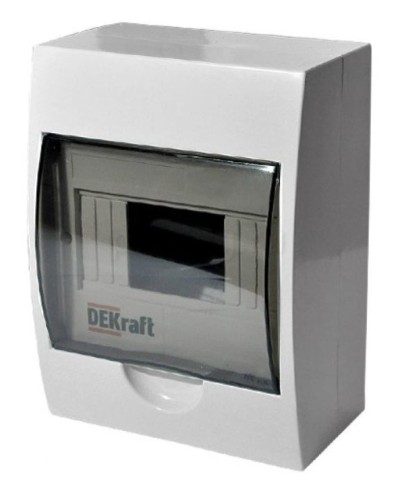 ЩРН-П-8 IP41 настенный (31010DEK). Щиток модульный с прозрачной дверцей. DEKraft в Щелково