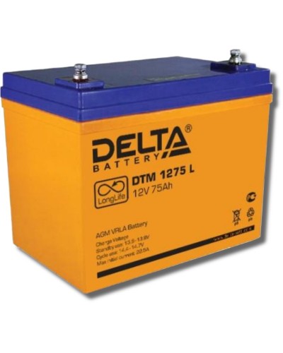 Delta DTM 1275 L. Аккумулятор герметичный свинцово-кислотный. Delta в Щелково