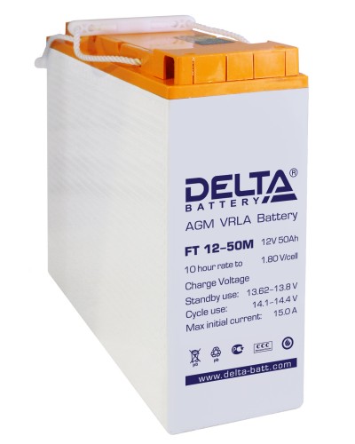 Delta FT 12-50 M. Аккумулятор герметичный свинцово-кислотный. Delta в Щелково