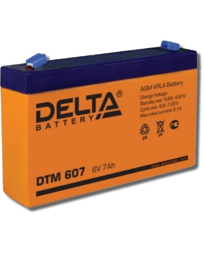 Delta DTM 607. Аккумулятор герметичный свинцово-кислотный. Delta в Щелково