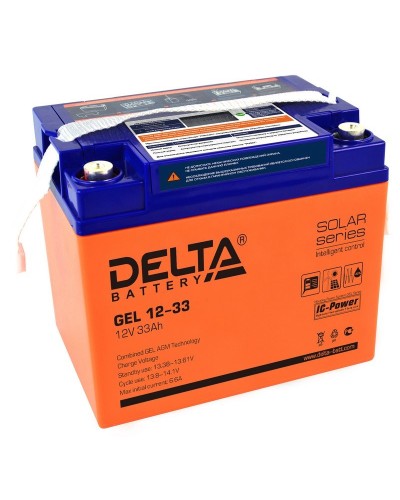 Delta GEL 12-33. Аккумулятор герметичный свинцово-кислотный. Delta в Щелково