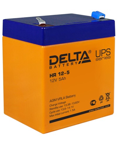 Delta HR 12-5. Аккумулятор герметичный свинцово-кислотный. Delta в Щелково