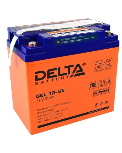 Delta GEL 12-55. Аккумулятор герметичный свинцово-кислотный. Delta в Щелково