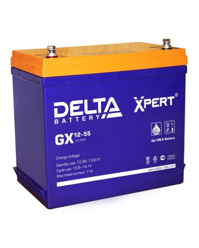 Delta GX 12-55. Аккумулятор герметичный свинцово-кислотный. Delta в Щелково