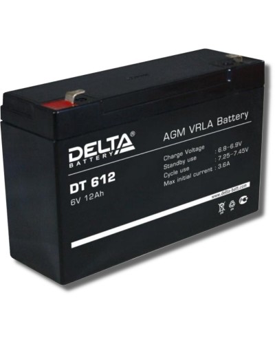 Delta DT 612. Аккумулятор герметичный свинцово-кислотный. Delta в Щелково
