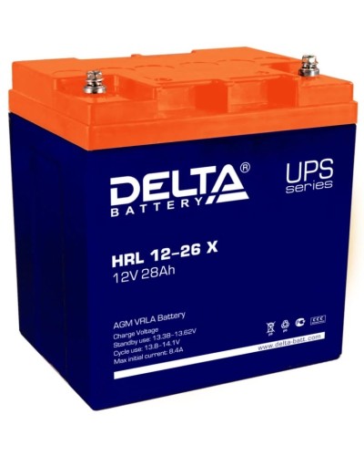 Delta HRL 12-26 X. Аккумулятор герметичный свинцово-кислотный. Delta в Щелково