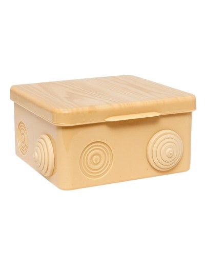 КМР-030-014 с крышкой (100х100х55) светлое дерево IP54 (plc-kmr-030-014-s). Коробка распределительная. EKF в Щелково