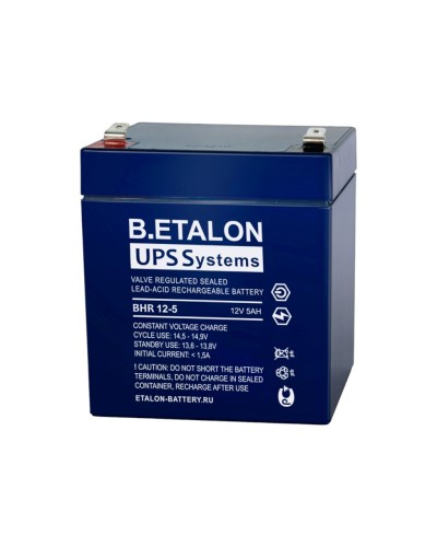B.ETALON BHR 12-5. Аккумулятор герметичный свинцово-кислотный. ETALON в Щелково