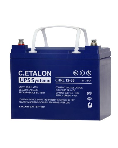 C.ETALON CHRL 12-33. Аккумулятор герметичный свинцово-кислотный. ETALON в Щелково