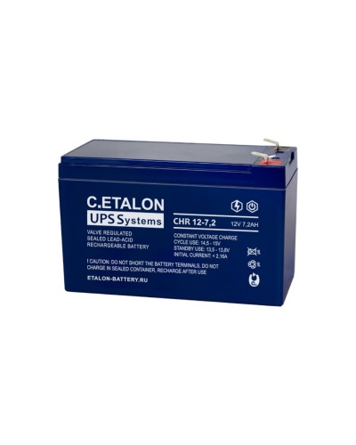 C.ETALON CHR 12-7,2. Аккумулятор герметичный свинцово-кислотный. ETALON в Щелково
