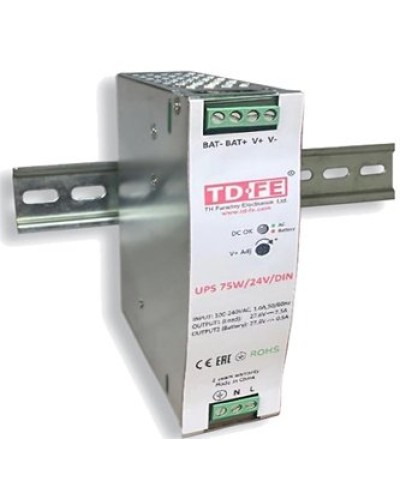 UPS 75W/24V/DIN. Блок бесперебойного питания. FARADAY в Щелково