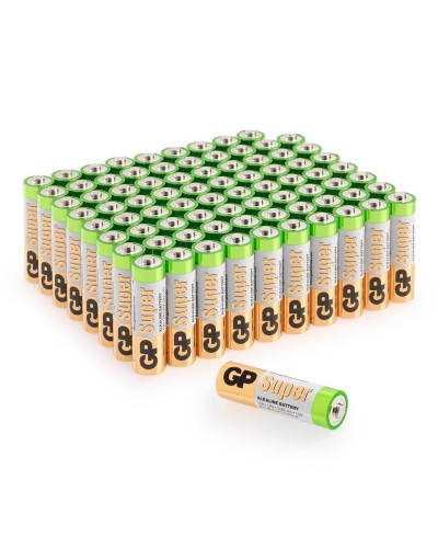 GP Super Alkaline 15A AA (GP 15A-2CRVS80), упак. 80 шт.. Алкалиновые батарейки. GP Batteries в Щелково