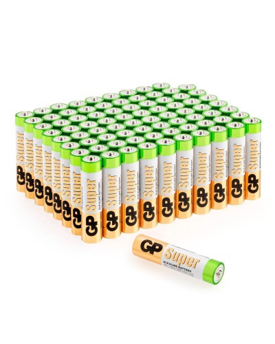 GP Super Alkaline 24A AAA (GP 24A-2CRVS80), упак. 80 шт.. Алкалиновые батарейки. GP Batteries в Щелково