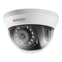 DS-T201(B) (3.6мм). Бюджетная видеокамера мультиформатная купольная. HiWatch