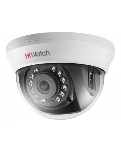 DS-T201(B) (3.6мм). Бюджетная видеокамера мультиформатная купольная. HiWatch в Щелково