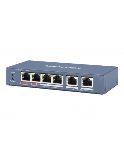 DS-3E0106HP-E. Коммутатор с питанием POE. Hikvision в Щелково