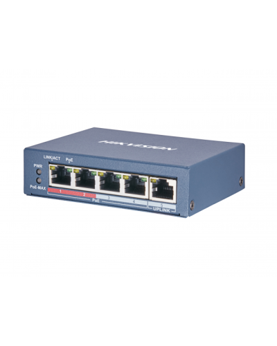 DS-3E0105P-E(B). Коммутатор с питанием POE. Hikvision в Щелково